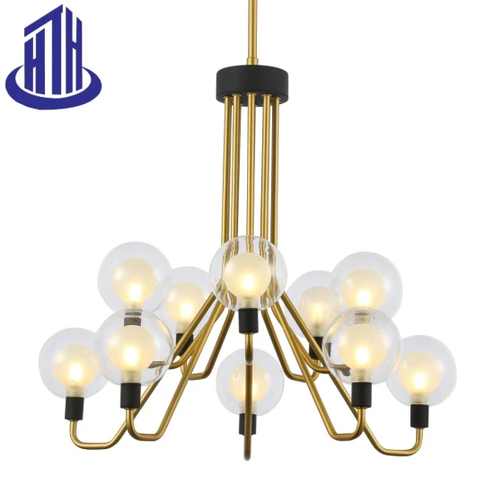 Quarto LED Moderno Luxo Novo Lustre de Cristal Ouro Pingente Lightin